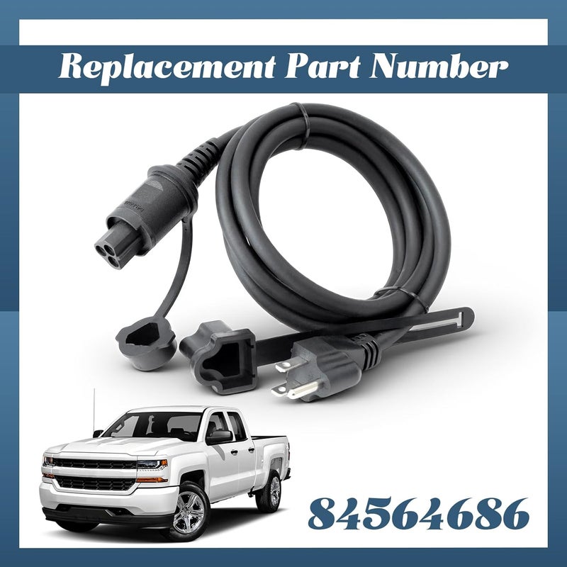 Esttlamer 84564686 Engine Coolant Heater Cable Replacement for Chevy Silverado 1500 2019-2024 2500 3500 HD 2020-2024 for Duramax, for GMC Sierra for Yukon for Buick for Cadillac 2021-2024 Heater Cord - Image 4